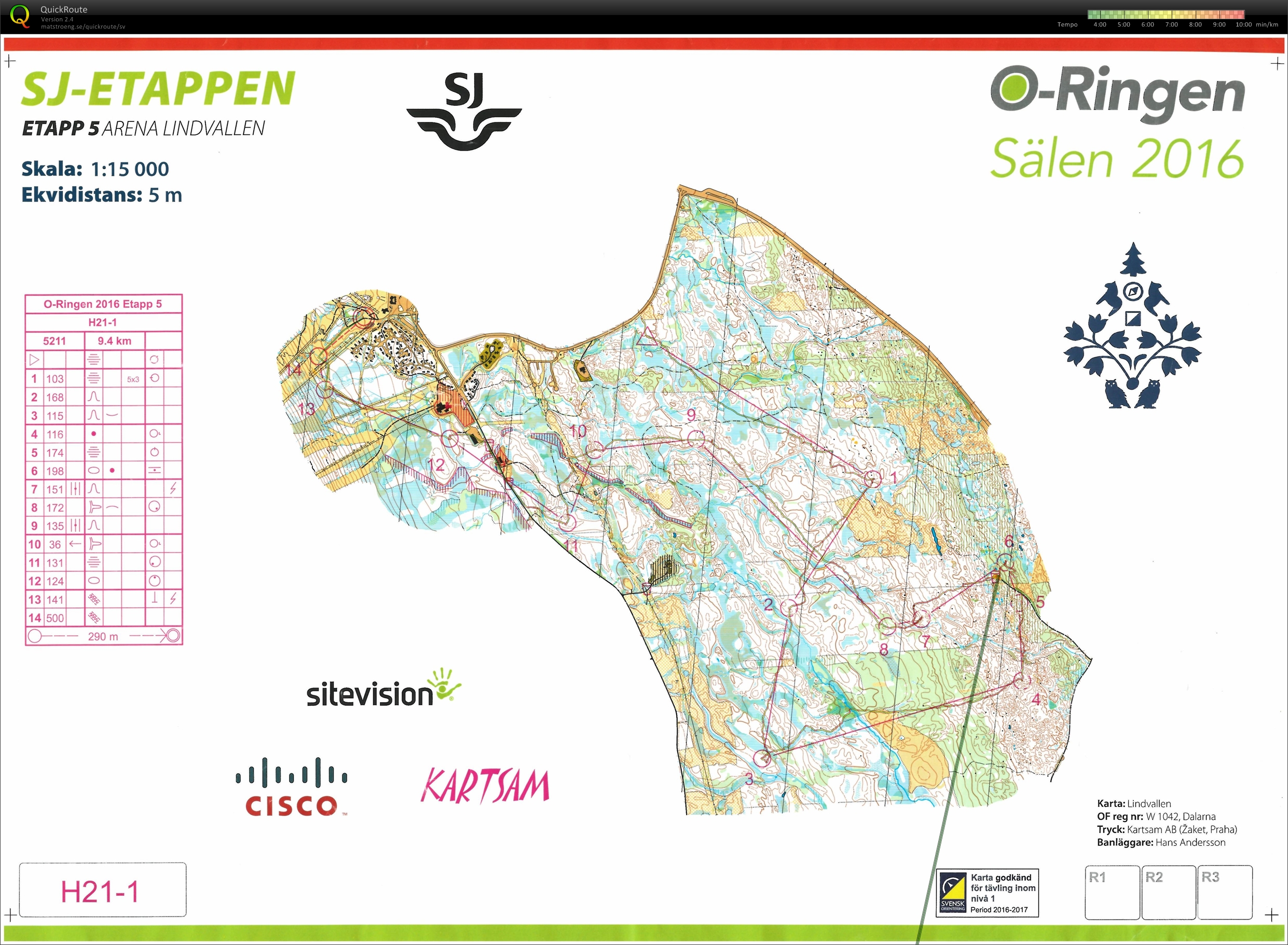 O-ringen, Etapp 5 (29.07.2016)