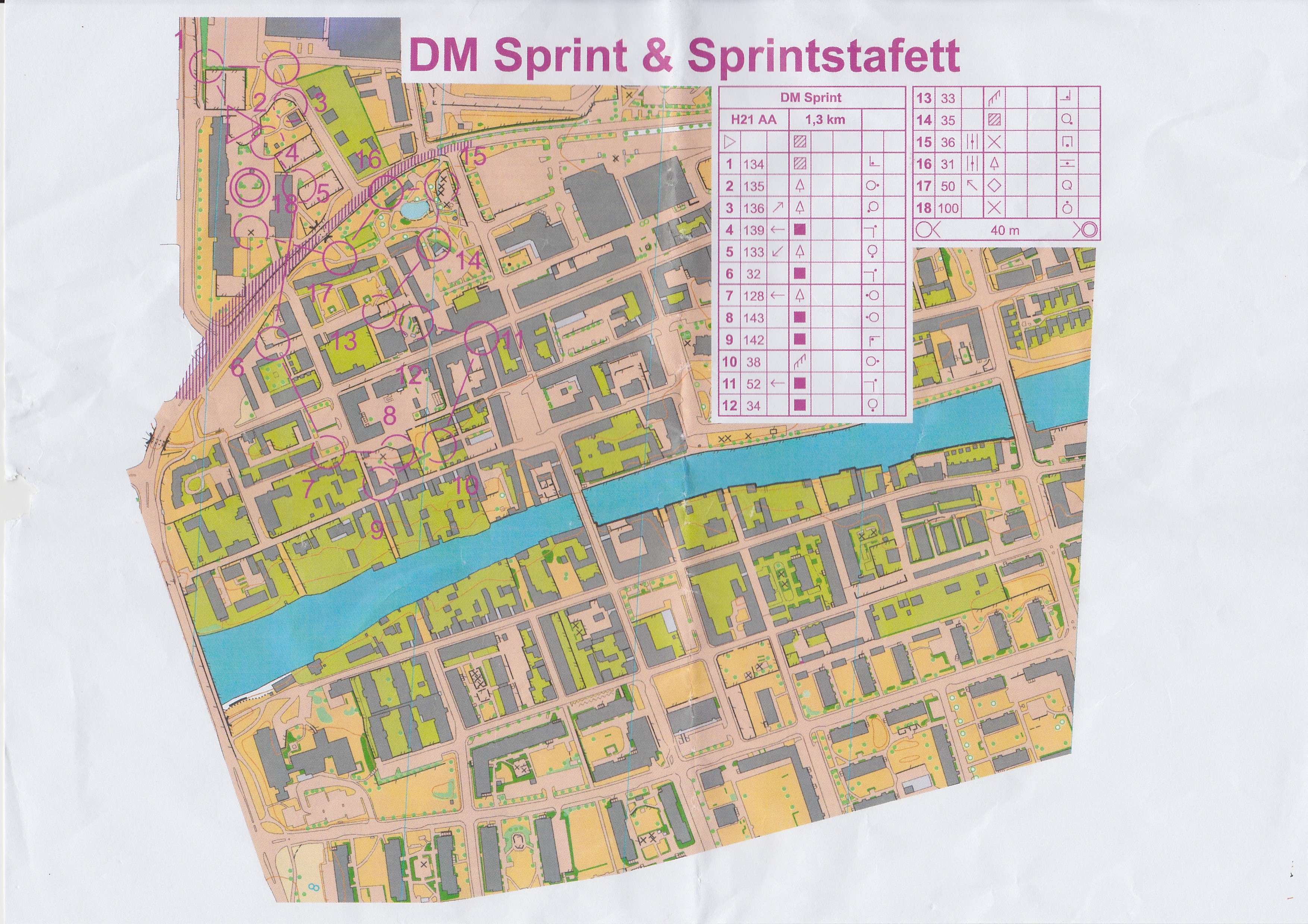 DM Sprintstafett Sträcka 2 (2017-06-11)